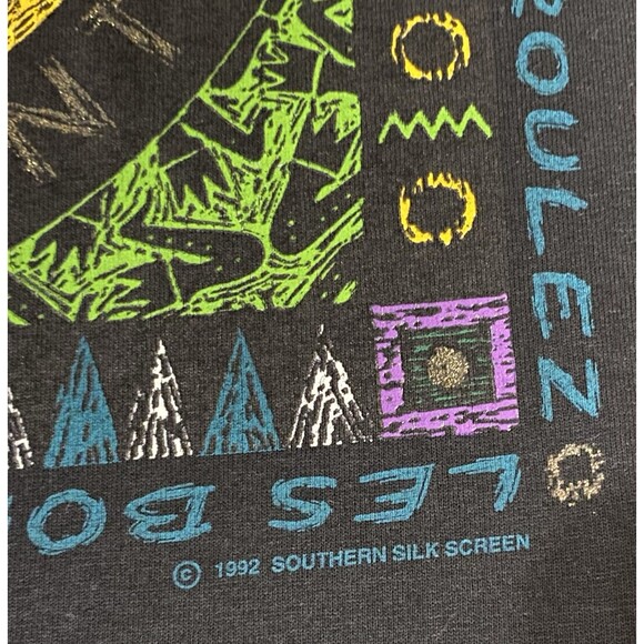 Vtg 90s Louisiana Cajun Country Les Bon Temps Roulez TShirt USA Single Stitch XL - Picture 4 of 11